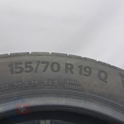 7. 155 70 19 4x CONTINENTAL 155/70 R19 84Q EcoContact 6 Sommerreifen 2023 VOLL WIE NEU 