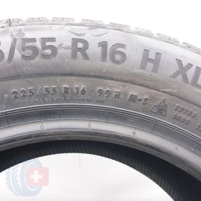 6. 225 55 16 2x CONTINENTAL 225/55 R16 99H XL WinterContact TS 870 P Winterreifen 2023 VOLL WIE NEU  