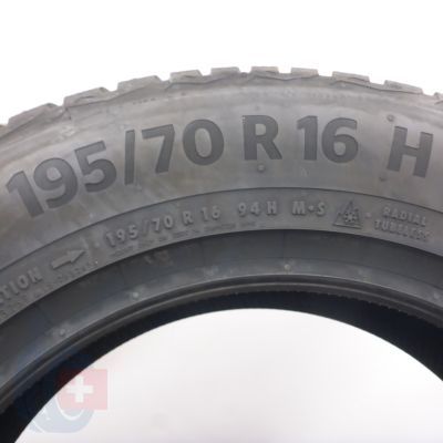 7. 195 70 16 4x CONTINENTAL 195/70 R16 94H WinterContact TS 870 Winterreifen 2022 VOLL 