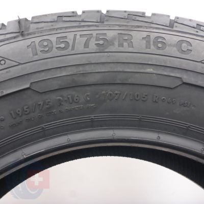 5. 195 75 16C 2x CONTINENTAL 195/75 R16C 107/105R ContiVanContact 100 Sommerreifen 2022 VOLL WIE NEU