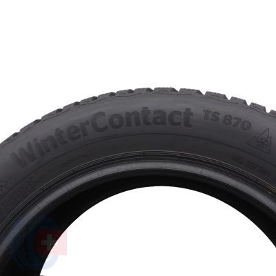 4. 205 55 16 1x CONTINENTAL 205/55 R16 94H XL WinterContact TS870 Winterreifen 7,8mm 2021 Wie Neu