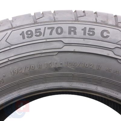 5. 195 70 15C 2x CONTINENTAL 195/70 R15C 104/102R ContiVanContact 200 Sommerreifen 2018 VOLL Wie Neu