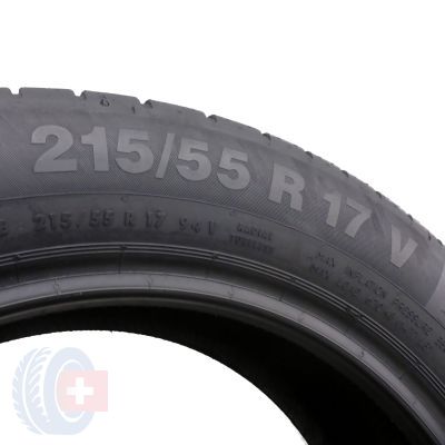 6. 4 x CONTINENTAL 215/55 R17 94V ContiEcoContact 5 Sommerreifen 2016 /21 6.2-6.8mm