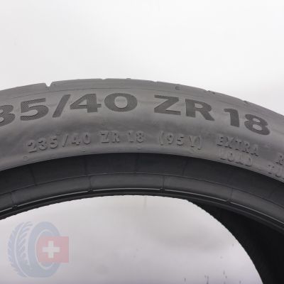 2. 235 40 18 1x CONTINENTAL 235/40 R18 95Y XL SportContact7 Sommerreifen 2023 Voll