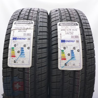  205 70 15C 2x CONTINENTAL 205/70 R15C 106/104R VanContact 4Season Ganzjahresreifen 2022 Ungebraucht   