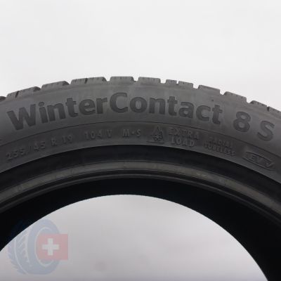 7.  255 45 19 2x CONTINENTAL 255/45 R19 104V XL WinterContact 8S Winterreifen 2024 7,2mm WIE NEU