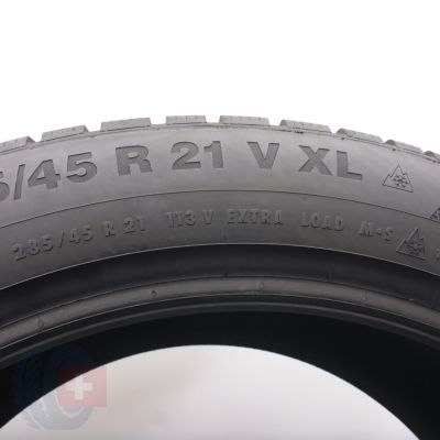 6. 285 45 21 1x CONTINENTAL 285/45 R21 113V XL WinterContact TS 850 P SUV A0 Winterreifen 2024 8mm WIE NEU 