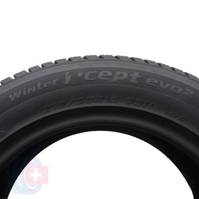 4. 215 55 16 2x HANKOOK 215/55 R16 93H Winter I Cept evo2 W320 Winterreifen 2020 6-6,2mm