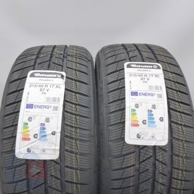 215 40 17 2x BARUM 215/40 R17 87V XL Polaris 5 Winterreifen 2023 VOLL WIE NEU