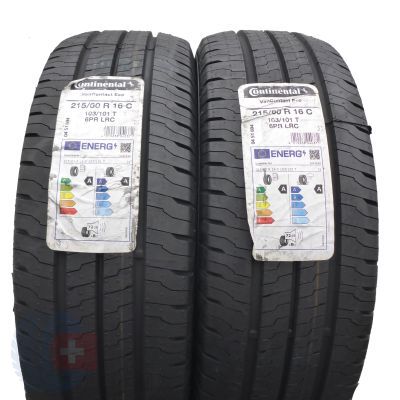 4. 215 60 16C 4x CONTINENTAL 215/60 R16C 103/101T ContiVanContact eco Sommerreifen 2021 VOLL WIE NEU