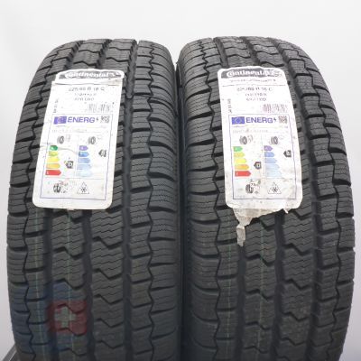 225 65 16C 2x CONTINENTAL 225/65 R16C 112/110R VancoFourSeason2 Ganzjahresreifen 2024 WIE NEU VOLL