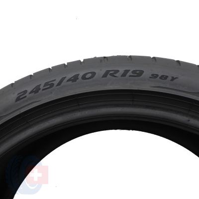 4. 245 40 19 1x PIRELLI  245/40 R19  98Y XL P Zero BMW Sommerreifen 2021 6mm