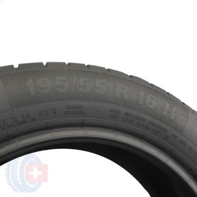 6. 4 x CONTINENTAL 195/55 R16 87H ContiEcoContact 5 Sommerreifen 2018/19 7-7,2mm