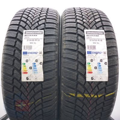 215 55 18 2x BRIDGESTONE 99V XL Blizzak LM005 Winterreifen 2023 VOLL WIE NEU 