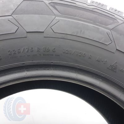 5. 225 75 16C 4x CONTINENTAL 225/75 R16C 121/120R VanContact Winter Winterreifen 2019, 2020, 2021 8-8,8mm