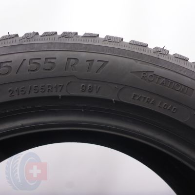 7. 215 55 17 4x MICHELIN 215/55 R17 98V XL Alpin 5 Winterreifen 2016 6,2-6,8mm