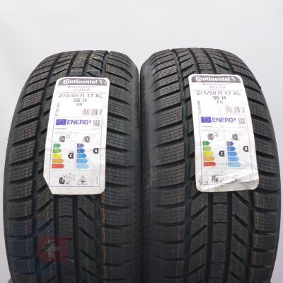 2.  215 50 17 4x CONTINENTAL 215/50 R17 95H WinterContact TS 870 P Winterreifen 2023 VOLL WIE NEU