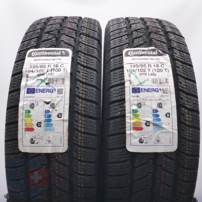3. 195 65 16C 4x CONTINENTAL195/65 R16C 104/102T VanContact Winter Winterreifen 2022 Ungebraucht  