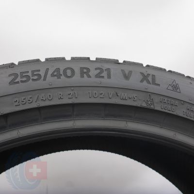 5. 255 40 21 1x CONTINENTAL 255/40 R21 102V XL WinterContact TS 870 P Winterreifen 2025 8,8mm  WIE NEU 