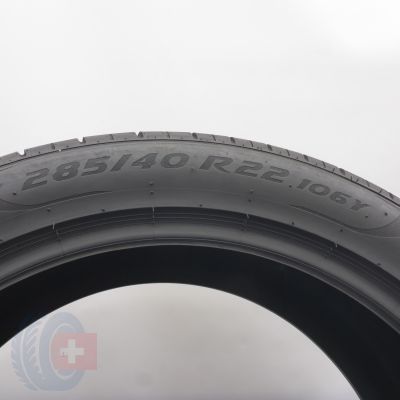6. 285 40 22 2x PIRELLI 285/40 R22 106Y XL P Zero M0 Sommerreifen 2021 6,8mm