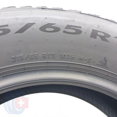 7. 215 65 17 2x PIRELLI  215/65 R17 103H XL Powergy Winter Winterreifen 2025 7,2-7mm WIE NEU
