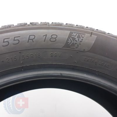 6. 215 55 18 4x MICHELIN 215/55 R18 99V XL Alpin 7 Winterreifen 2024 7,5 i 7mm  WIE NEU 