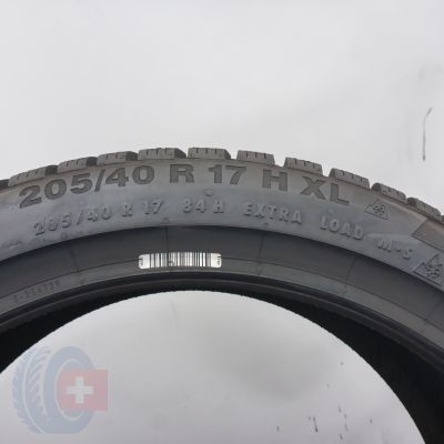 6. 205 40 17 4x CONTINENTAL 205/40 R17 84H XL WinterContact TS 850 P Winterreifen 2021 Ungebraucht   