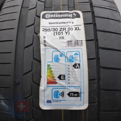 2. 295 30 20 2x CONTINENTAL 295/30 R20 101Y XL SportContact6 Sommerreifen 2018 UNGEBRAUCHT