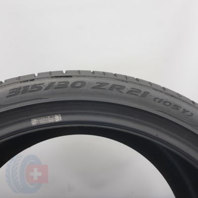 5.  315 30 21 2x PIRELLI 315/30 ZR21 105Y XL P Zero N0 Sommerreifen 2022 5,7-5,4mm