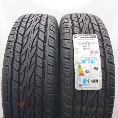 225 70 16 2x CONTINENTAL 225/70 R16 103H ContiCrossContact LX 2 M+S Sommerreifen 2018/20 VOLL  225 70 16 2x CONTINENTAL 225/70 R16 103H ContiCrossContact LX 2 M+S Sommerreifen 2018/20 VOLL