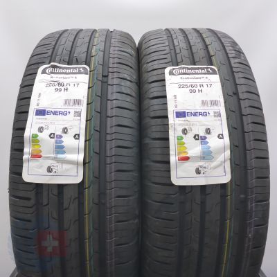225 60 17 2x CONTINENTAL 225/60 R17 99H EcoContact 6 Sommerreifen 2021 VOLL 225 60 17 2x CONTINENTAL 225/60 R17 99H EcoContact 6 Sommerreifen 2021 VOLL