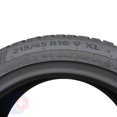 6. 215 45 16 2x CONTINENTAL 215/45 R16 90V XL WinterContact TS 860 Winterreifen 2020 VOLL WIE NEU