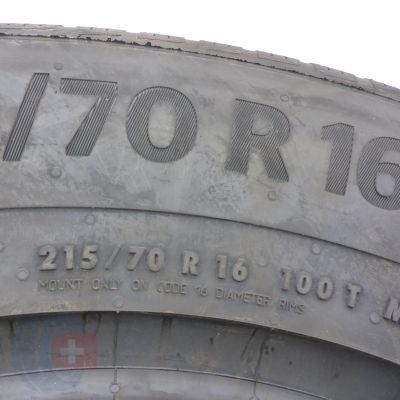 6. 215 70 16 2x CONTINENTAL 215/70 R16 100T WinterContact TS870P Winterreifen 2022 VOLL