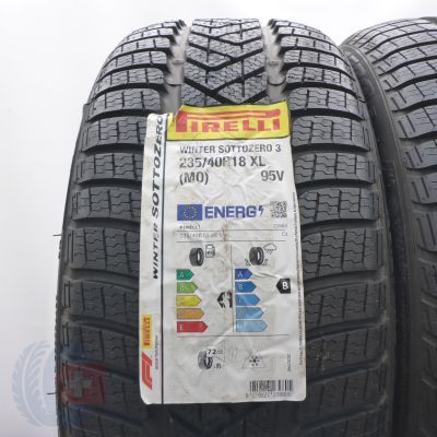 2. 235 40 18 2x PIRELLI 95V 235/40 R18 Winter Sottozero 3 M0 Winterreifen 2021 Ungebraucht   