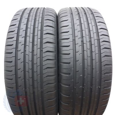 3. 4 x CONTINENTAL 195/55 R15 85V ContiEcoContact 5 Sommerreifen 2017/19  6,3-6,8mm
