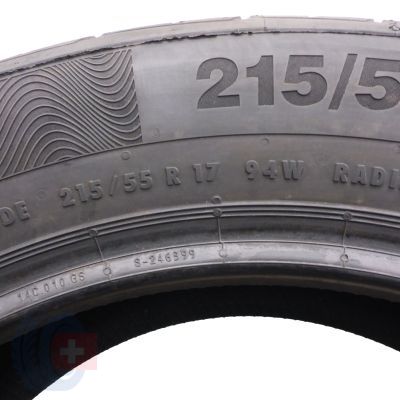 6. 215 55 17 4x CONTINENTAL 215/55 R17 94W ContiPremiumContact 5 Seal Sommerreifen 2023 VOLL Wie Neu