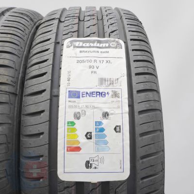 2.  205/50 R17 2x BARUM 93V XL Bravuris 5 Sommerreifen 2023 VOLL WIE NEU  2.  205/50 R17 2x BARUM 93V XL Bravuris 5 Sommerreifen 2023 VOLL WIE NEU