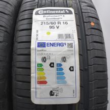 3.  215 60 16 4x CONTINENTAL 215/60 R16 95V EcoContact 6 SEAL Sommerreifen 2023 Ungebraucht   
