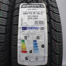 3. 195 75 16C 2x SEMPERIT 195/75 R16C 107/105R Van-Grip3 Winterreifen 2022 WIE NEU VOLL