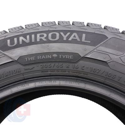 4. 205 65 16C 2x UNIROYAL 205/65 R16C 107/105T Snow Max 3 Winterreifen 2020 8mm Wie Neu