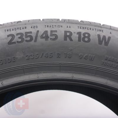 4.  235 45 18 1x CONTINENTAL 235/45 R18 94W EcoContact 6 Sommerreifen 2020  VOLL WIE NEU