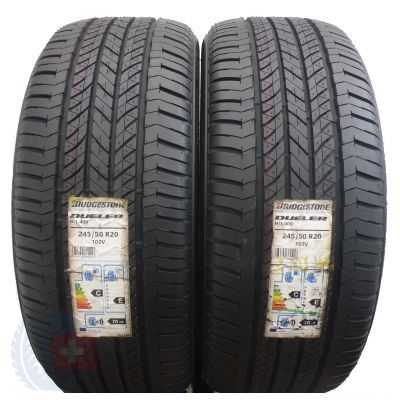 5. 4 x BRIDGESTONE 245/50 R20 102V Dueler H/L 400 Sommerreifen M+S 2016 VOLL Wie Neu