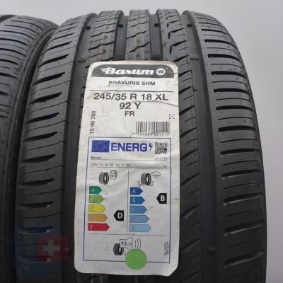 3. 245 35 18 2x BARUM 245/35 R18 92Y XL Bravuris 5 Sommerreifen 2023 VOLL WIE NEU 