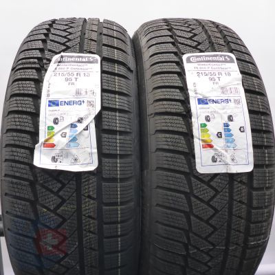3. 215 55 18 4x CONTINENTAL 215/55 R18 95T WinterContact TS 850 P SEAL Winterreifen 2021 VOLL WIE NEU 