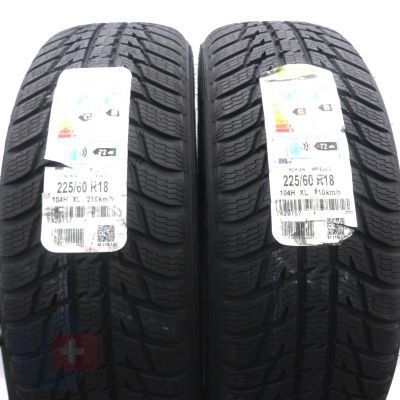 225 60 18 2x NOKIAN 225/60 R18 104H XL WR SUV 3 Winterreifen 2016  VOLL Ungebraucht   