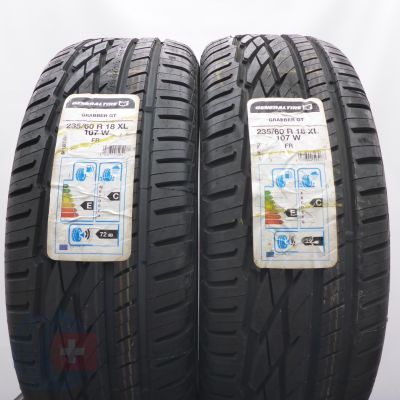 3. 235 60 18 4x GENERAL 235/60 R18 107W XL Grabber GT M+S Sommerreifen 2018  Ungebraucht  