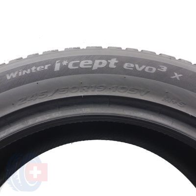 6. 245 50 19 4x HANKOOK 245/50 R19 105V XL Winter I Cept evo 3x W330A Winterreifen 2021 6-7mm