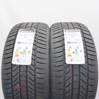 245 40 18 2x CONTINENTAL 245/40 R18 97V WinterContact TS 870 P Winterreifen 2022 VOLL WIE NEU 