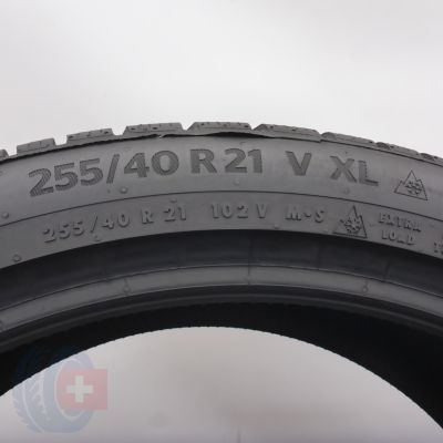 5. 255 40 21 2x CONTINENTAL 255/40 R21 WinterContact TS 870 P Winterreifen 2024/25 8,8-8,2mm WIE NEU 