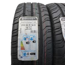 2. 215 60 16C 2x CONTINENTAL 215/60 R16C 103/101T ContiVanContact 200 Sommerreifen 2019 VOLL WIE NEU